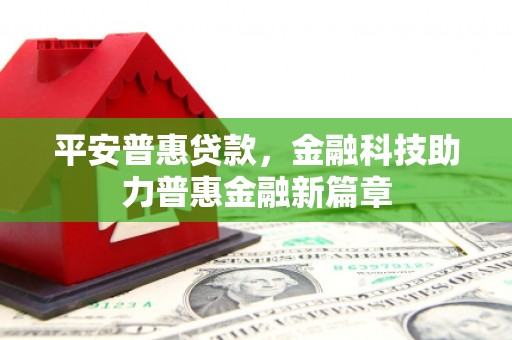 岑巩平安普惠贷款，金融科技助力普惠金融新篇章