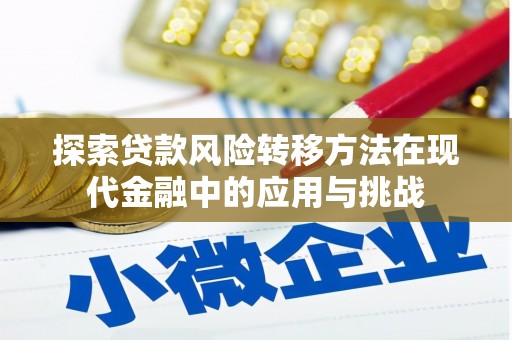 定州探索贷款风险转移方法在现代金融中的应用与挑战