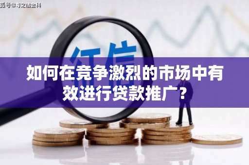 汝南如何在竞争激烈的市场中有效进行贷款推广？