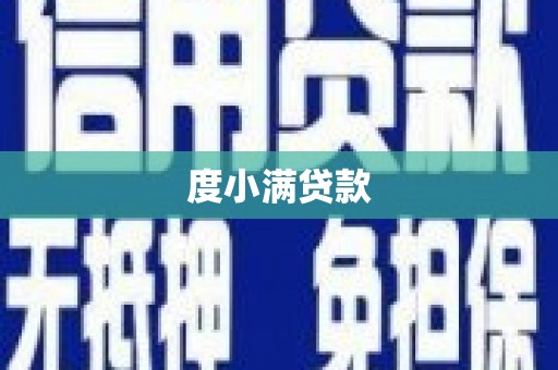 泰山度小满贷款