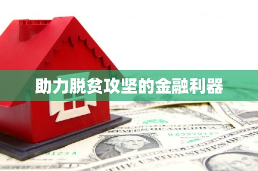 长洲助力脱贫攻坚的金融利器